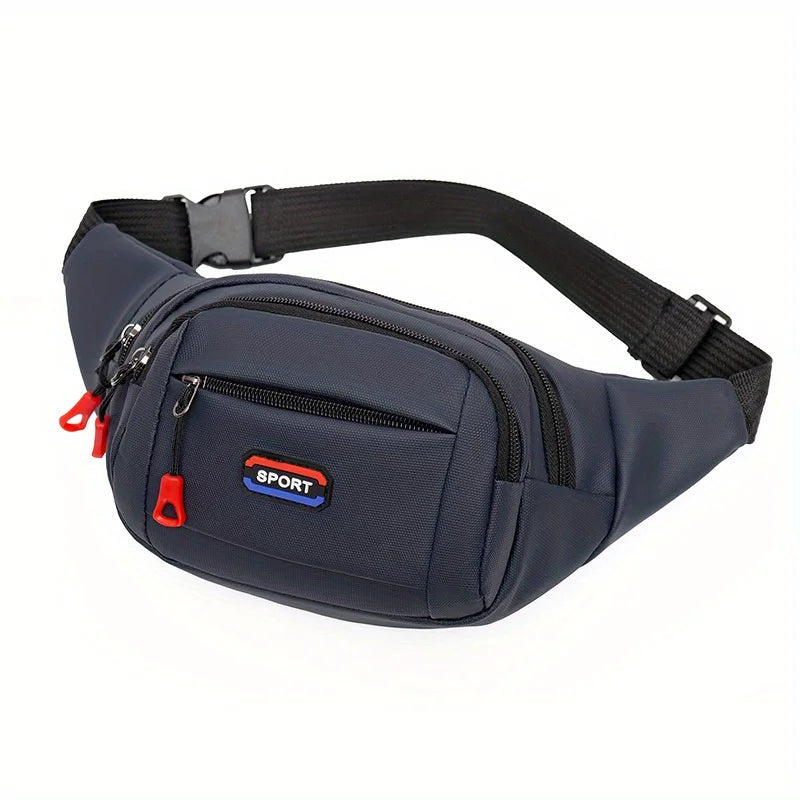 Men's Outdoor Sports Waist Bag, Mountaineering & Running Chest Bag, Waterproof Multifunctional Crossbody Bag