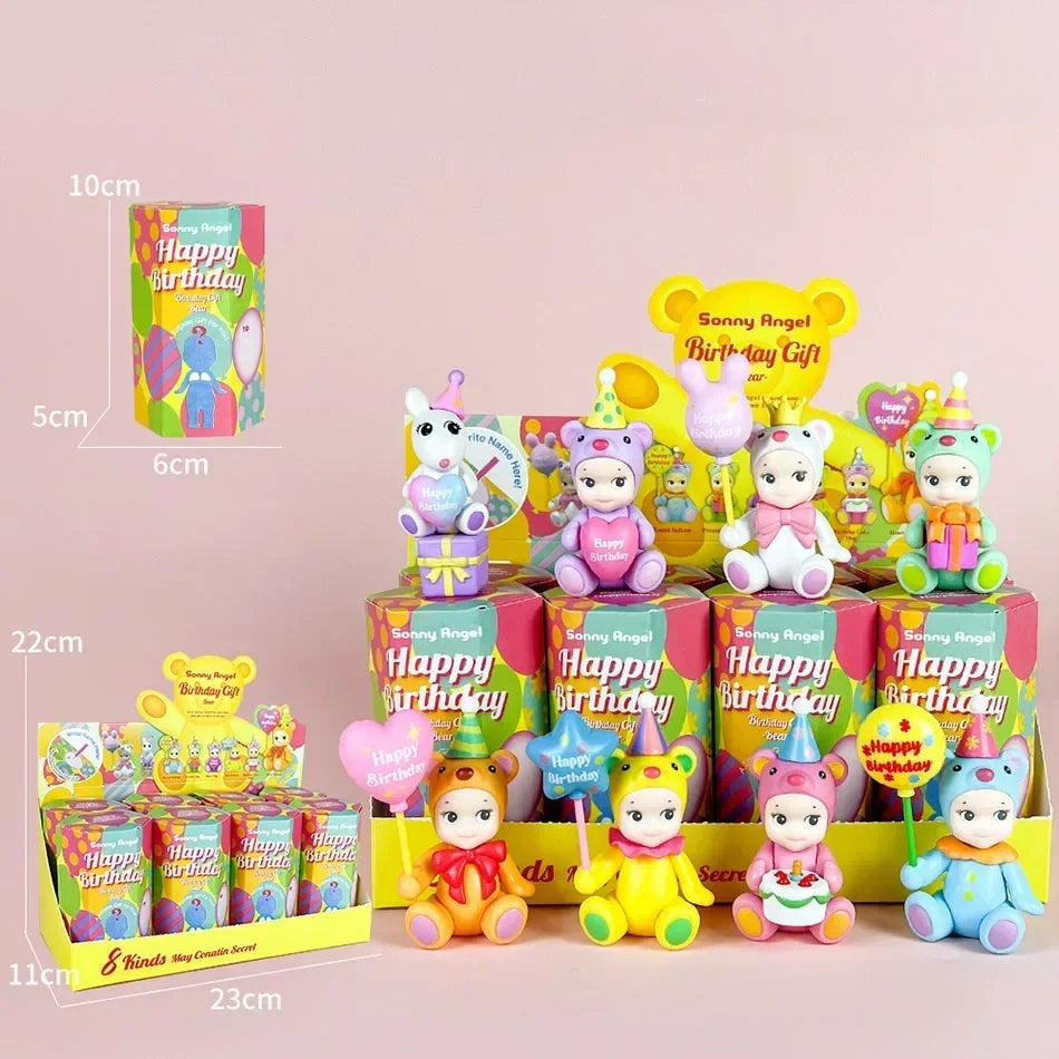 Smiski Cherry Blossom Stitch Series Blind Box Gift Mini Anime Figures Ornaments Dolls Fans Children Christmas Birthday Gift