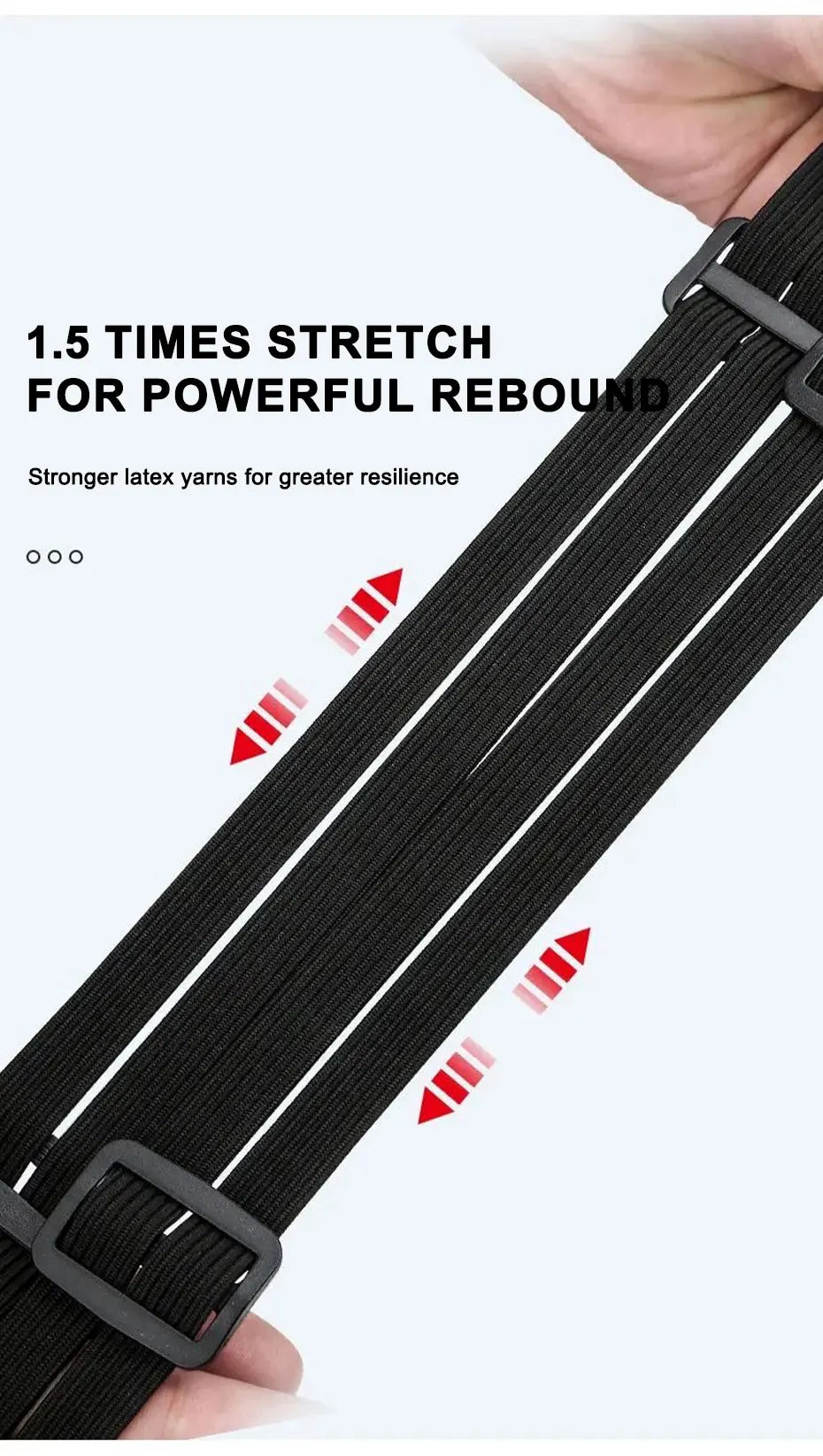 SEAMETAL Universal 60cm Motorcycle Luggage Strap Moto Helmet Gears Fixed Elastic Buckle Rope High-Strength Retractable Protect