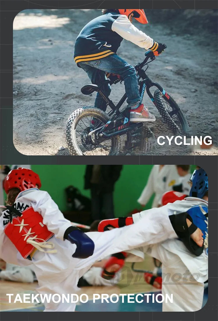 Children Motorcycle Riding Body Armor Vest Kids Motocross Back Chest Protectors Off-Road Dirt Bike Cycling Protective Gear