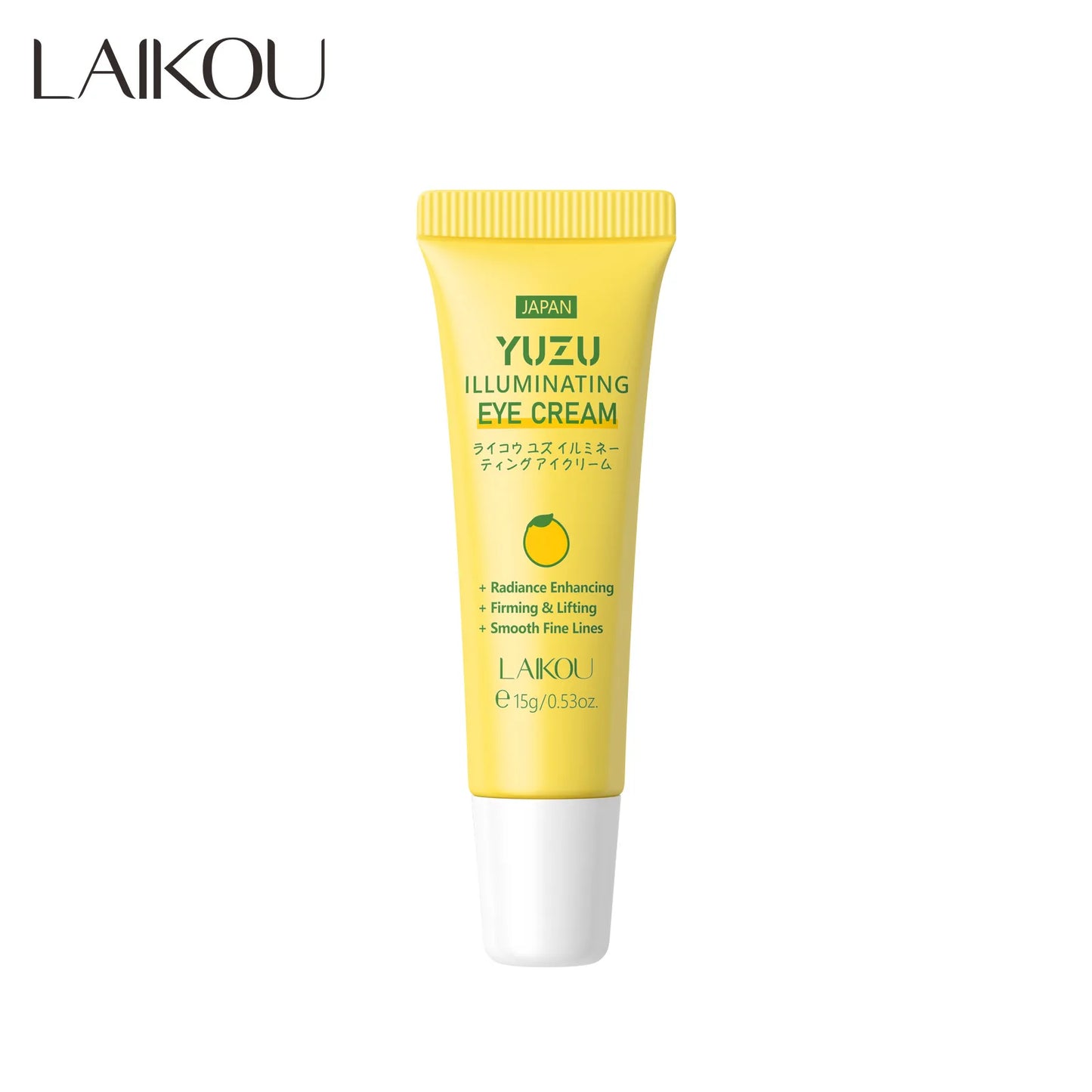 LAIKOU YUZU Eye Cream Anti Dark Circle Eye Bags Whitening Cream Wrinkle Removal Serum Eyes Firming Skin Care Beauty Health 15g