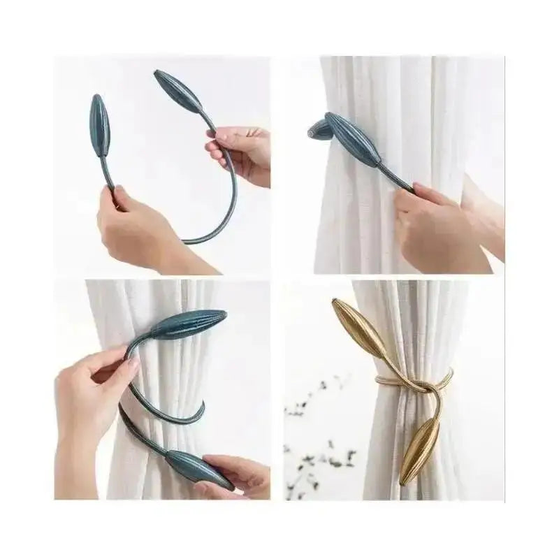 1 Pcs Buckle Curtain Tying Rope Household Convenience Curtain Buckle Simple Curtain Strap Punching-free Installation Tying Rope