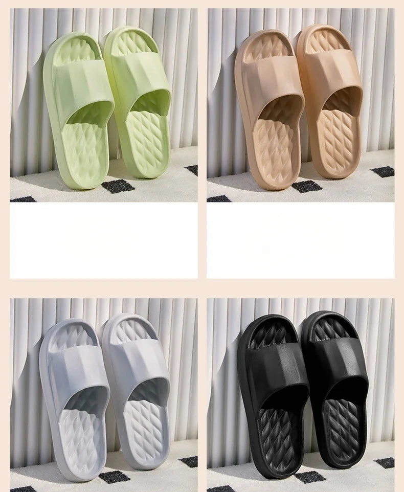Summer Women's Slippers Cartoon Bear Indoor Soft Sole Comfortable Exquisite Slides Bathroom Anti-slip Beach Outdoor Leisure Shoe