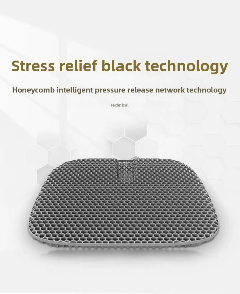 Latex cushion summer honeycomb gel seat cushion truck single piece silicone ventilated cool breathable office fart cushion