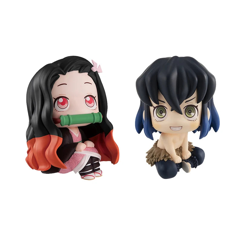 Anime Demon Slayer Kimetsu No Yaiba Figure Kamado Tanjirou Action Figure Agatsuma Zenitsu Nezuko Warrior PVC Model Toy Gift