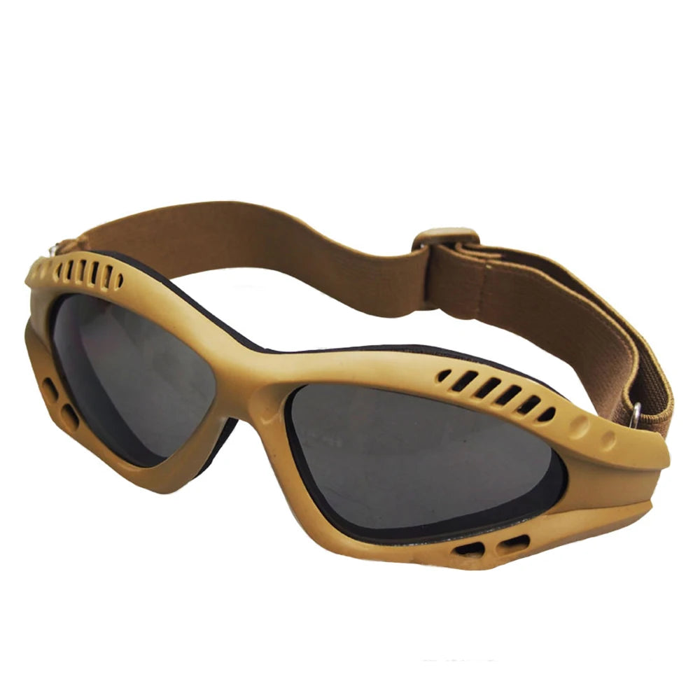 Outdoor Eye Protective Comfortable Airsoft Safety Tactical Glasses Goggles Anti Fog With Metal Mesh/PC Len For Paintball Hunting