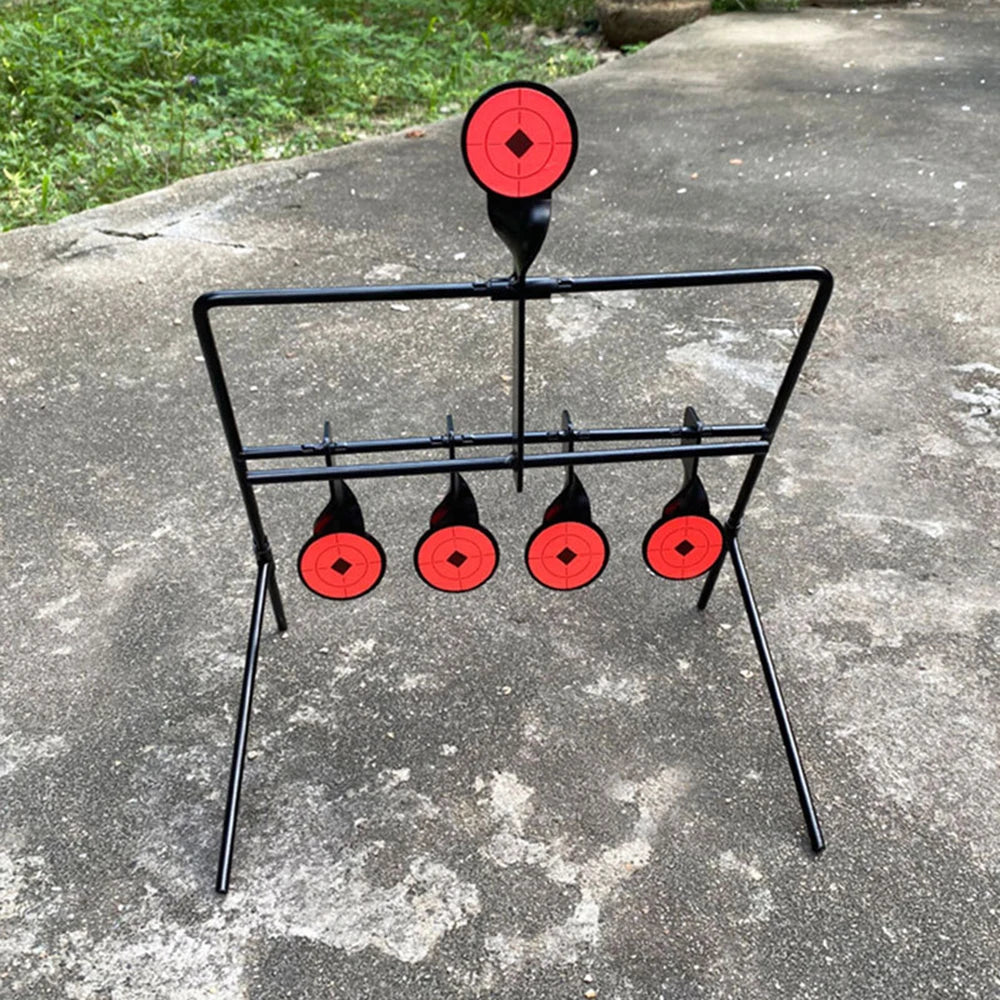 Rotating Target Reset Shooting for Rifle Pistol CS Outdoor Hunting Training Aim Practice Accessories Wind Chime Shooting Target
