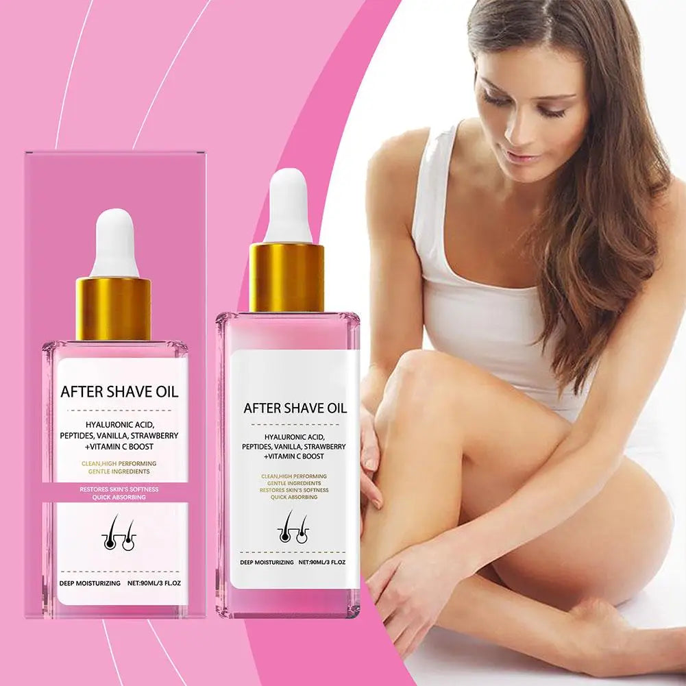 90ml Strawberry Hair Removal Aftercare Oil Gently Soothes The Skin Moisturizing 60g Hair Removal Cream Skin Care