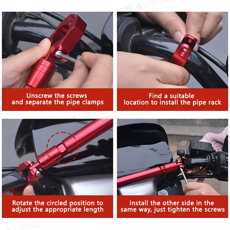 BLALION Motorcycle Handlebar Handle Grip Adjustable Crossbar Balance Bracket Regulator Steering Wheel Reinforce 22mmReplacement