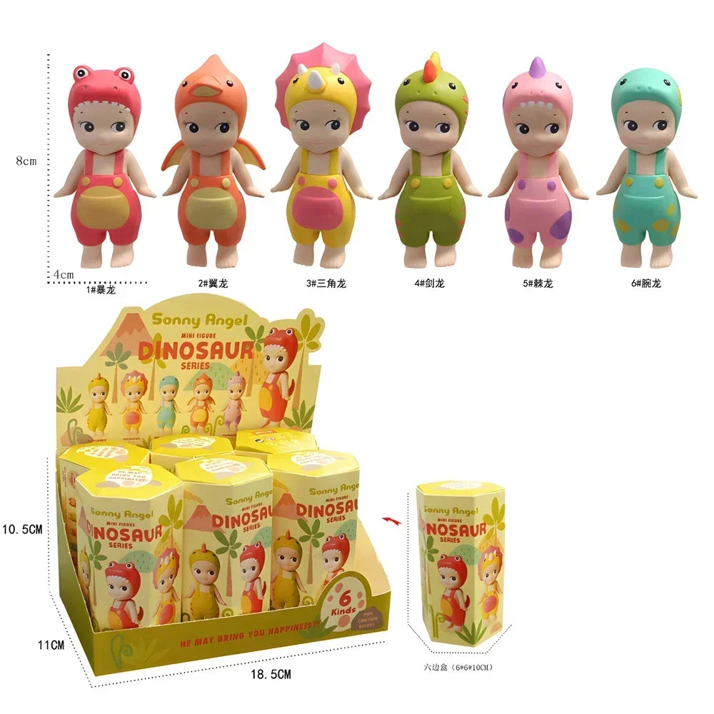 Blind Box Stitch Dinosaur Harvest Flower Fruit Series Fashion Doll Handmade Tabletop Decoration Birthday Toy Christmas Gift