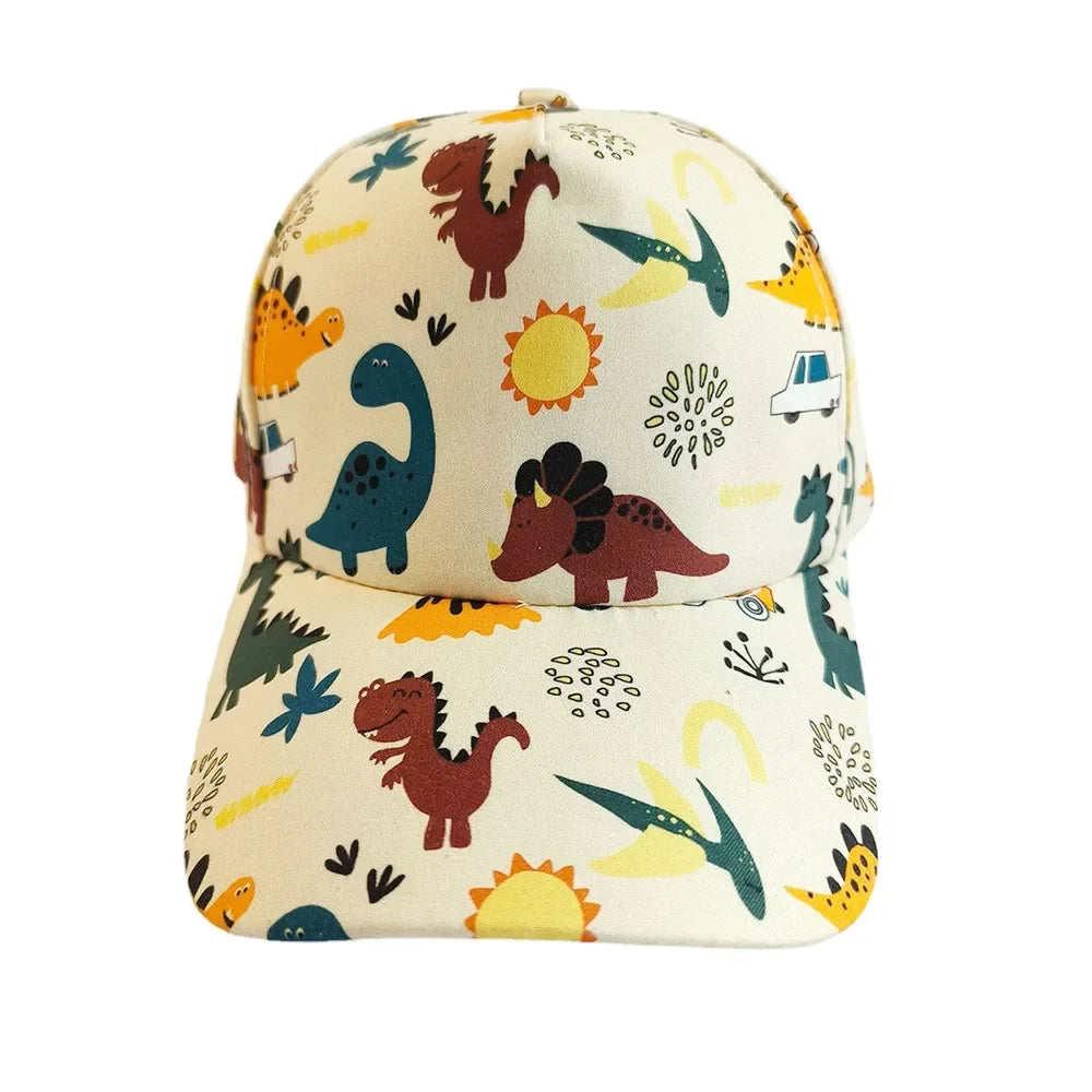 New Cartoon Summer Baby Sun Hat Kids Visor Cap for Boys Girls Travel Baby Baseball Cap Children Beach Sun Cap Accessories