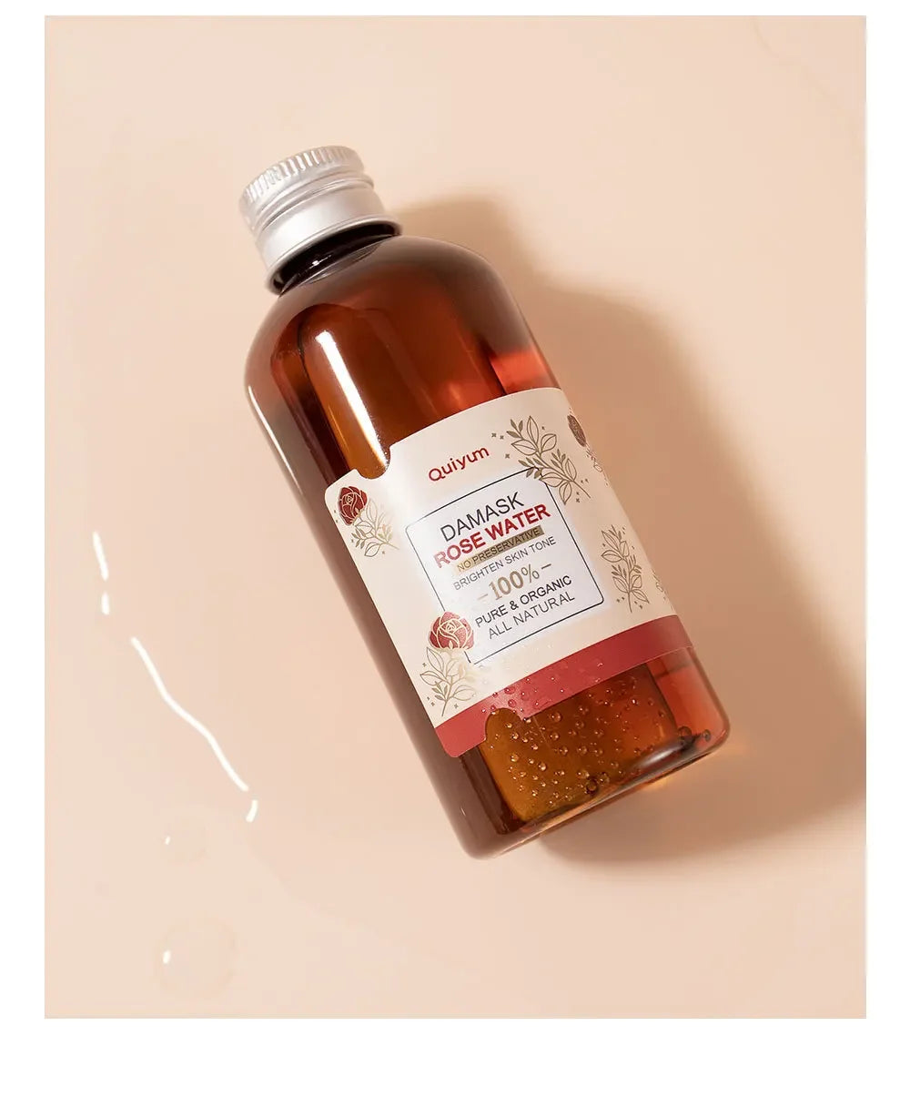 Face Care Rose Water Nourishing Skin Improve Dullness Facial Toner Damask Hydrosol Korean Skincare Products 100ml