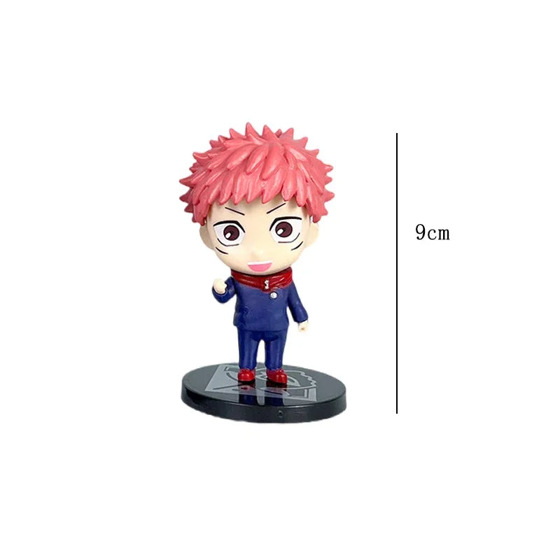 6Pcs/set Jujutsu Kaisen Anime Figure Gojo Satoru Yuji Itadori Figure Doll Toys Action Figure Yuji Itadori Fushiguro Model Toy