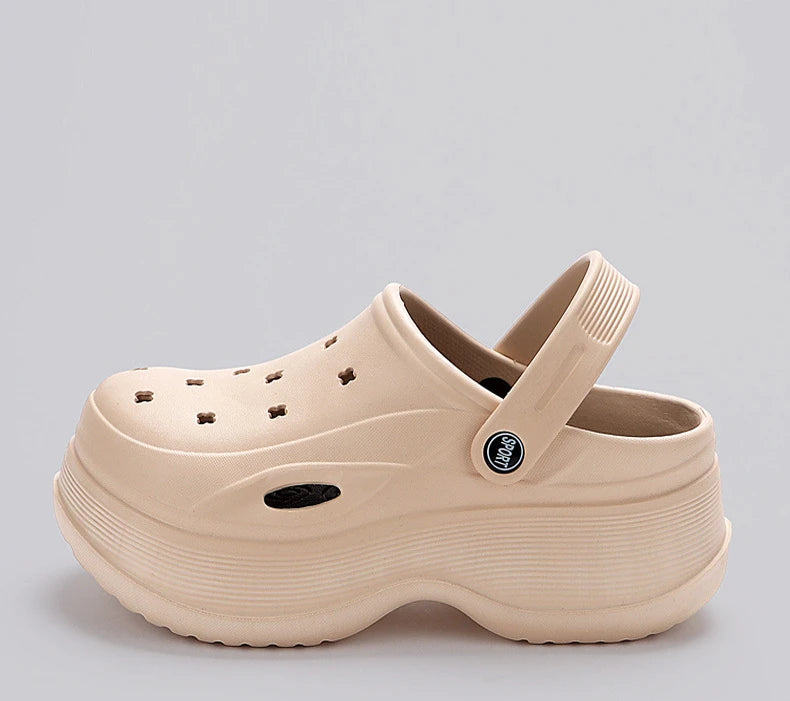 Chunky Platform Clogs Sandals for Women 2024 Summer Non-Slip Beach Slippers Woman Thick Bottom Eva Wedges Sandles Garden Shoes