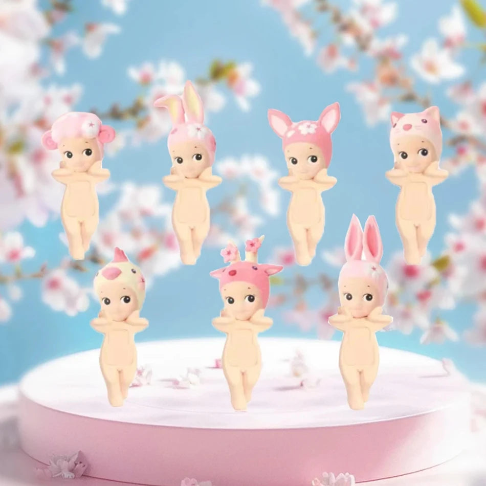 2025 new Cherry Blossom Hanami Series Blind Box Collect Mini Figure Cute Sakura Desktop Decor Kid Birthday Gift
