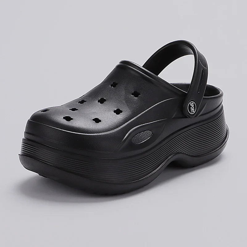 Chunky Platform Clogs Sandals for Women 2024 Summer Non-Slip Beach Slippers Woman Thick Bottom Eva Wedges Sandles Garden Shoes