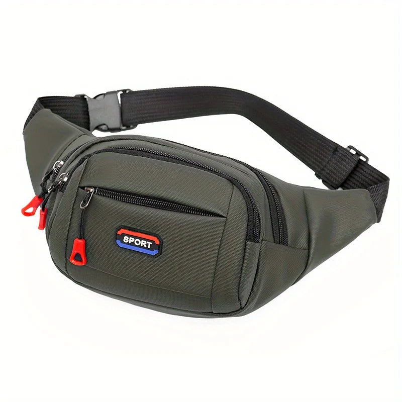 Men's Outdoor Sports Waist Bag, Mountaineering & Running Chest Bag, Waterproof Multifunctional Crossbody Bag