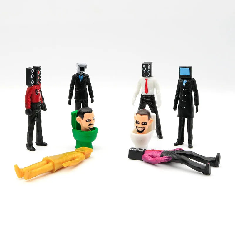 Skibidi Toilet Man Camera Man Figure TV Man Speaker Man Model Cameraman Action Figures Decorations PVC Doll Toy Collectible