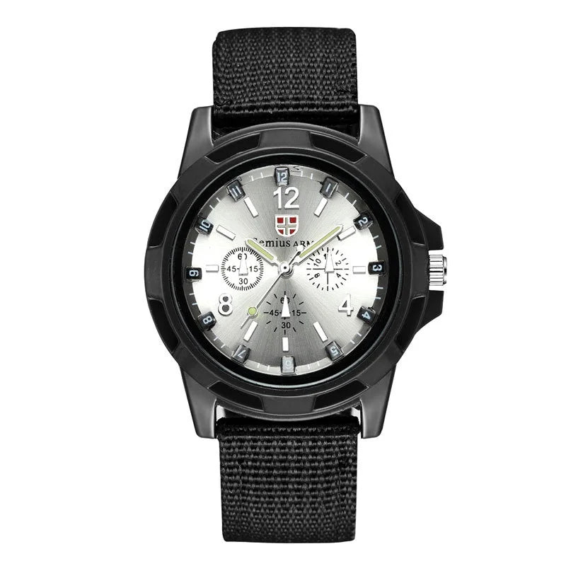 Kegllect Men Fashion Nylon Woven Band Watch Swiss Watches