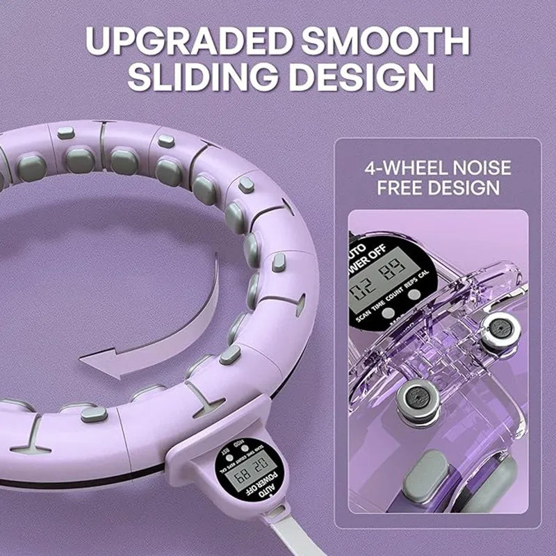 Intelligent Hoops Waist Tightening and Beauty Tool With Detachable Counting,Fitness Specific Weight-bearing Exercise Hoop
