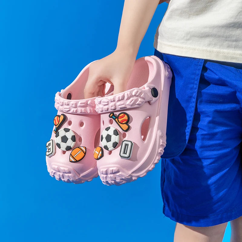 Cute Non-slip girls sandals garden shoes cartoon child baby sandals summer kids slippers high quality beach kids sandals