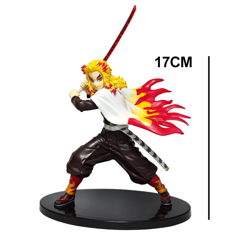 New Demon Slayer Anime Figure Tanjirou Agatsuma Zenitsu Kyoujurou Anime Model Action Figure PVC collection Toy for Kids Gift