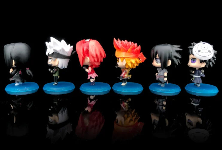 Hot Anime Naruto Action Figure Naruto Sasuke Kakashi Itachi Model Toys Desktop Ornament Decoration Gift Boy Girl Figure Toy