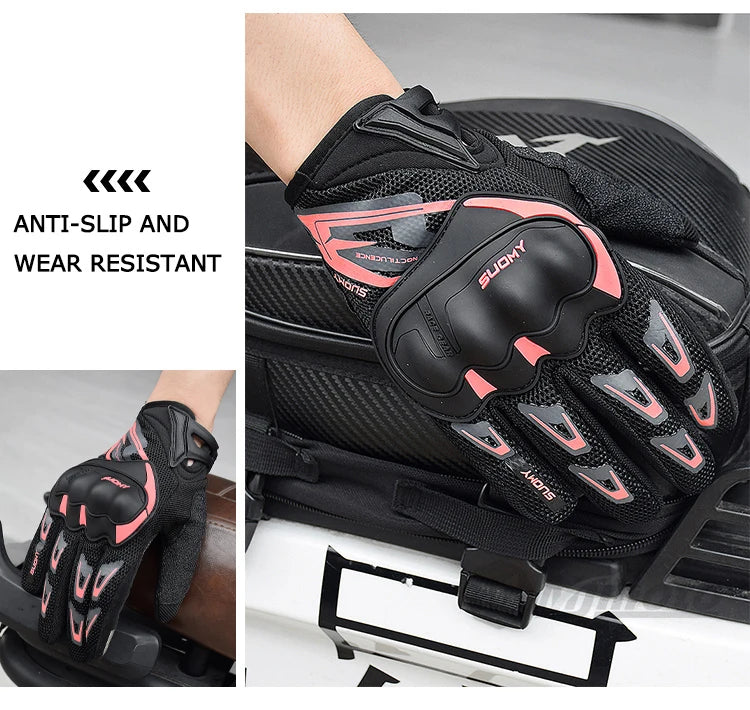 Suomy Motorcycle Gloves Men Women Summer Motorbike Racing Gloves Touch Screen Breathable Motocross Moto Biker Cycling Gloves