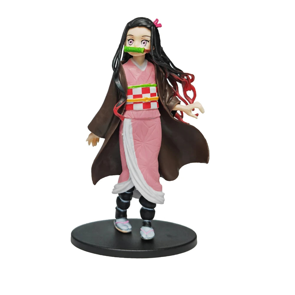 Figurine Demon Slayer Figure Kamado Tanjirou Action Figura Anime Agatsuma Zenitsu Nezuko Warrior No Yaiba Kimetsu PVC Model Toys