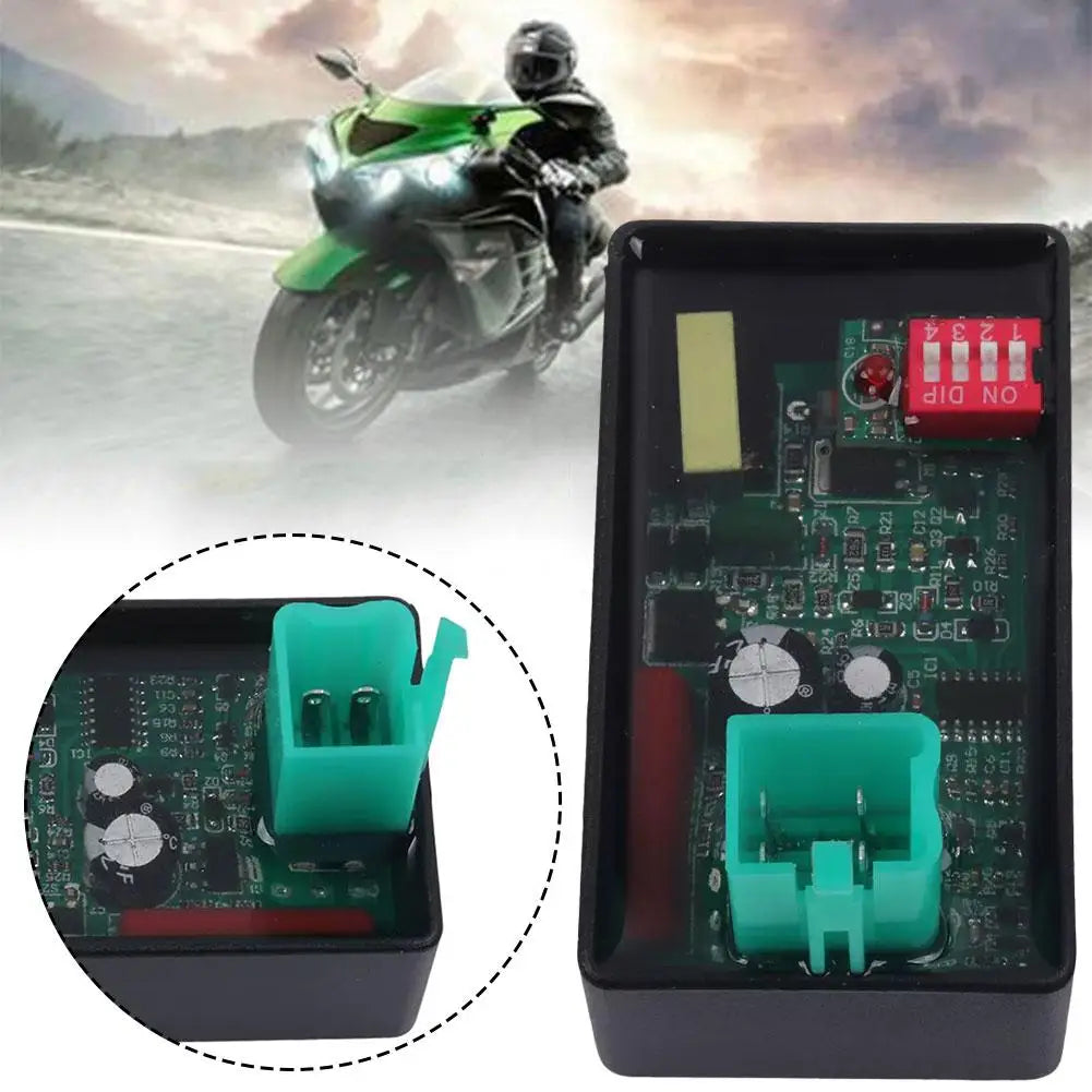 Motorcycle Lgnition 6 Pin 5 Pin AC CDI Box 4 Pin DC CDi with DIP Switch Speed limit4000-12000 for BIZ100 SUPER100 XY50-Q WEB100