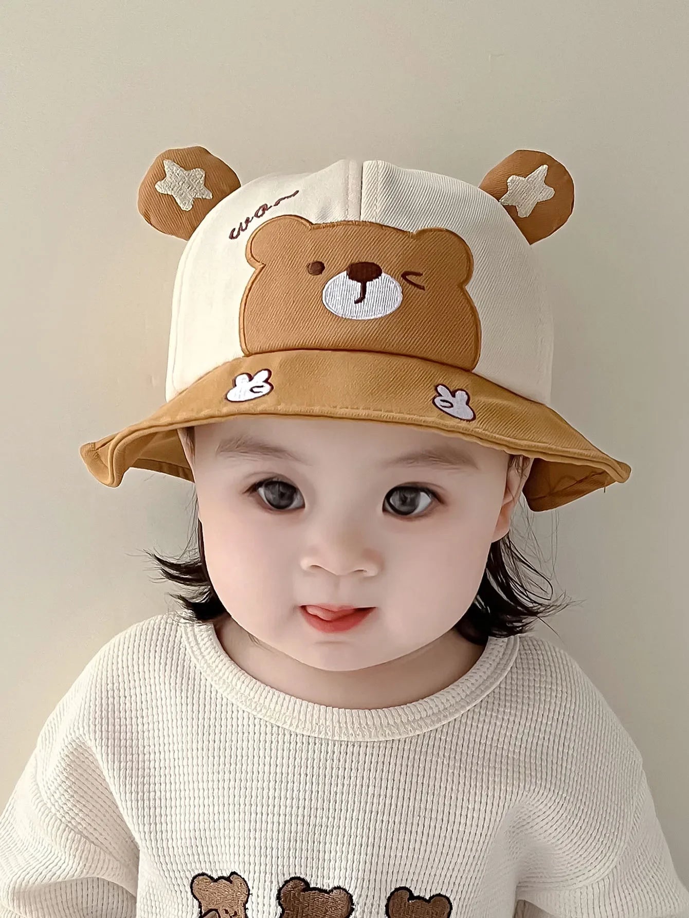 Baby Boy Sun Hat Kids Summer Fisherman's Hat Baby Girls Sun Cap Cute Bear Cartoon Frog Children Bucket Hat