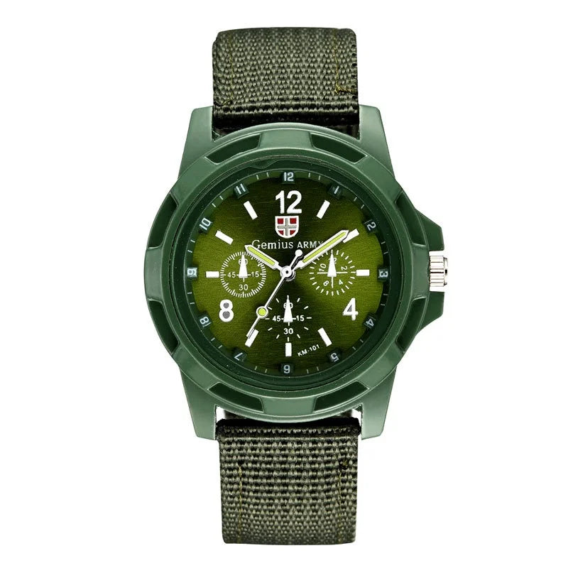 Kegllect Men Fashion Nylon Woven Band Watch Swiss Watches