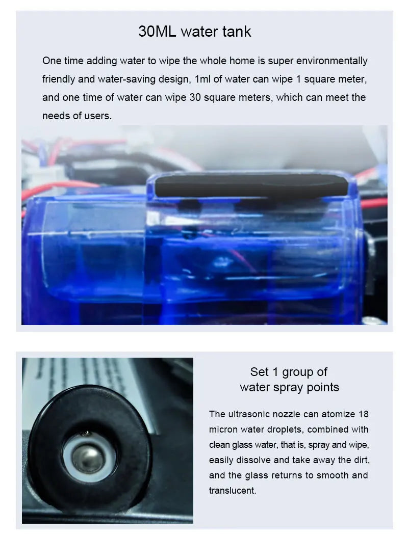 PuRuiKai robot electric automatic window cleaning Robotic vacuum cleaner, with remote control, automatic spray
