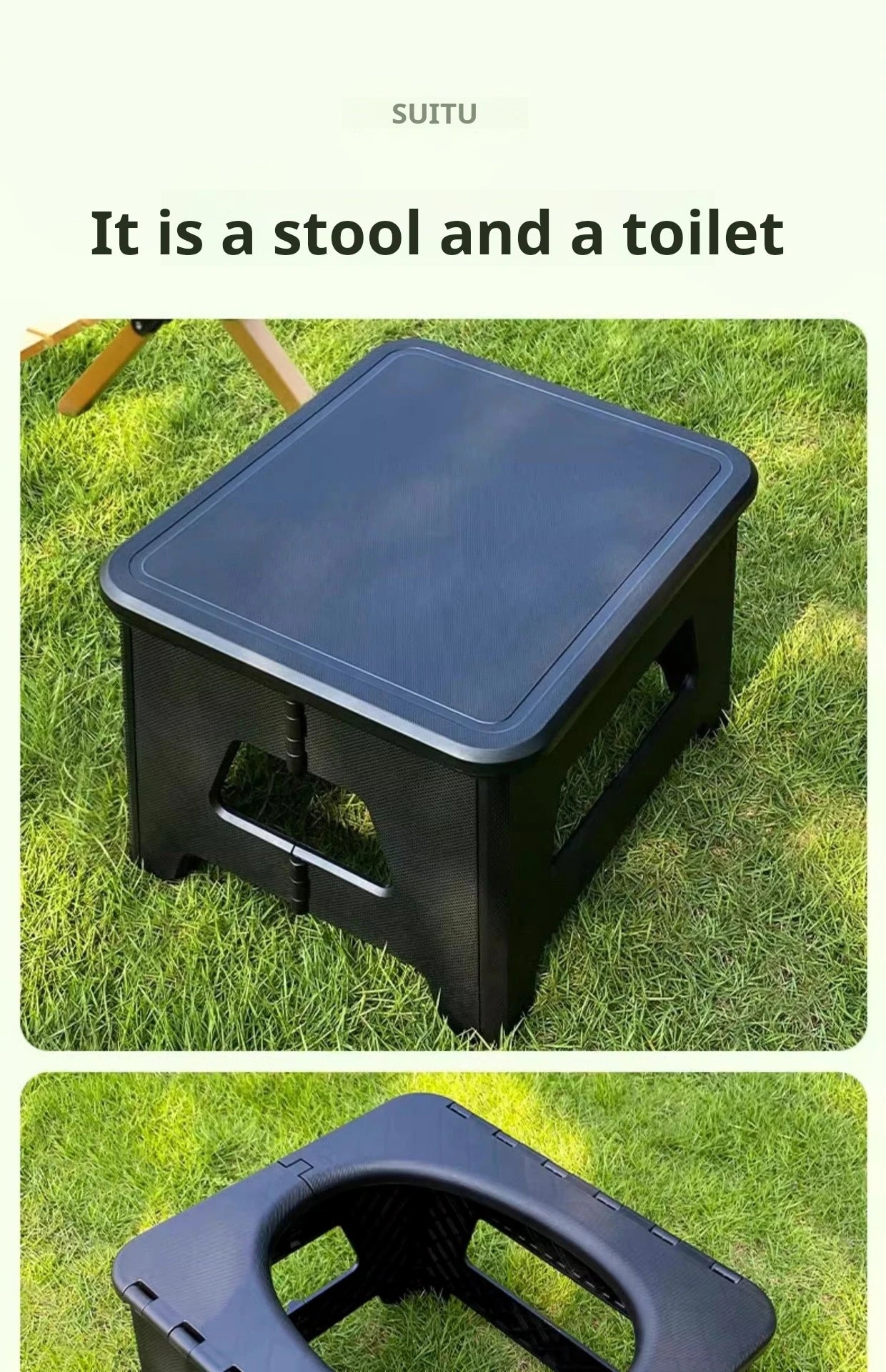 Outdoor toilet car portable emergency camping toilet bench adult odor proof ladies wagon mobile toilet