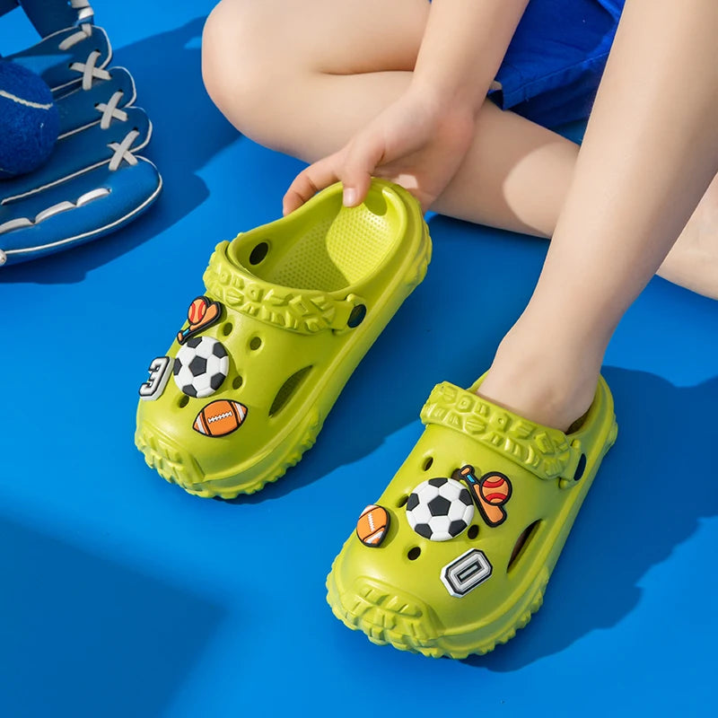 Cute Non-slip girls sandals garden shoes cartoon child baby sandals summer kids slippers high quality beach kids sandals