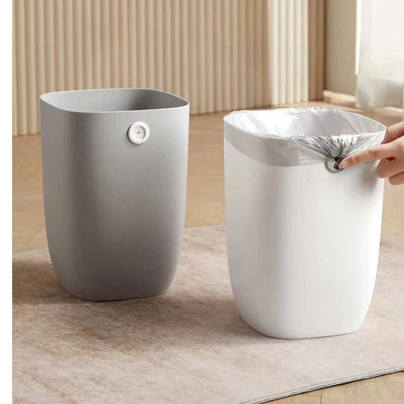 Trash can, large capacity living room, bedroom, garbage basket, kitchen, trash can, pressure-free ring, large paper basket