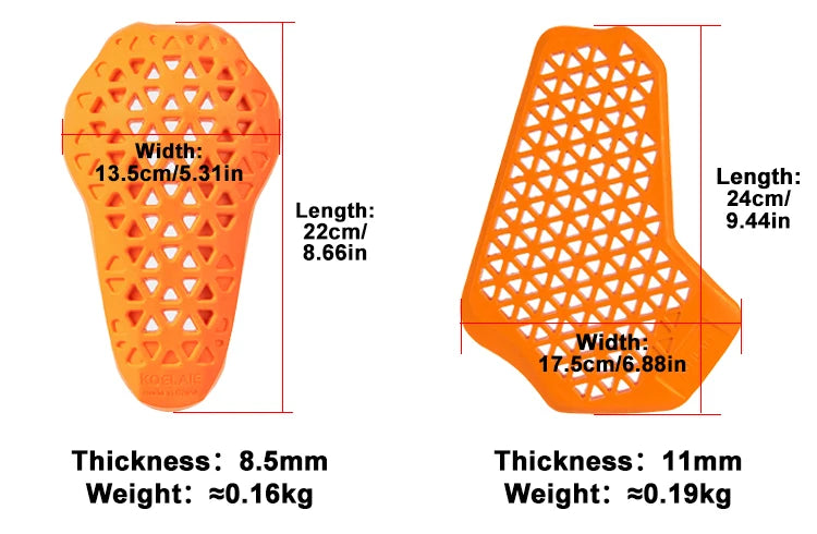 CE Certification Motorcycle Protectors Built-In Motorbike Jacket's Back Pads Motocross Knee Elbow Pads Moto Protective Gear