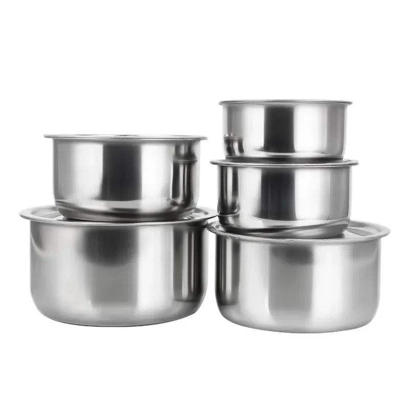 1 Set Basin Oil Basin with Cover Kitchen Commercial Oil Basin Trumpet Flavor Cup Whisking Salad Bowls Set