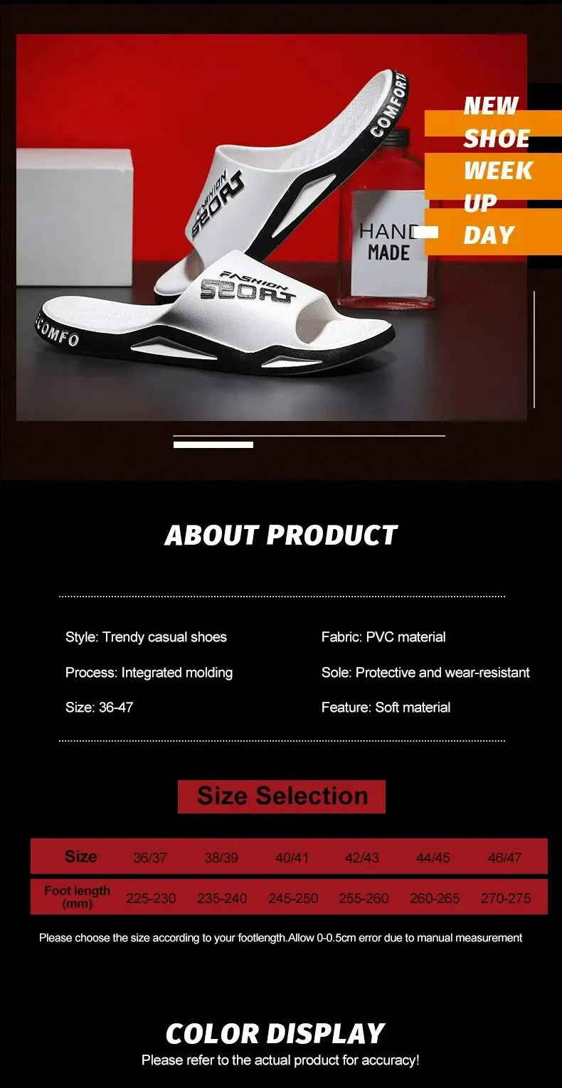 New Slippers Men Summer Sports Outdoor Non-Slip Couples Home Bathroom Sandals And Slippers Women Ciabatte Uomo Flip Flop