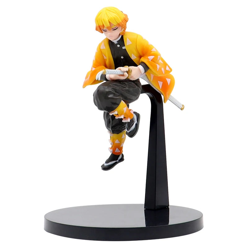 Kimetsu no Yaiba Kamado Tanjirou Anime Demon Slayer Combat version Action Figure Agatsuma Zenitsu Nezuko Warrior Model Toys