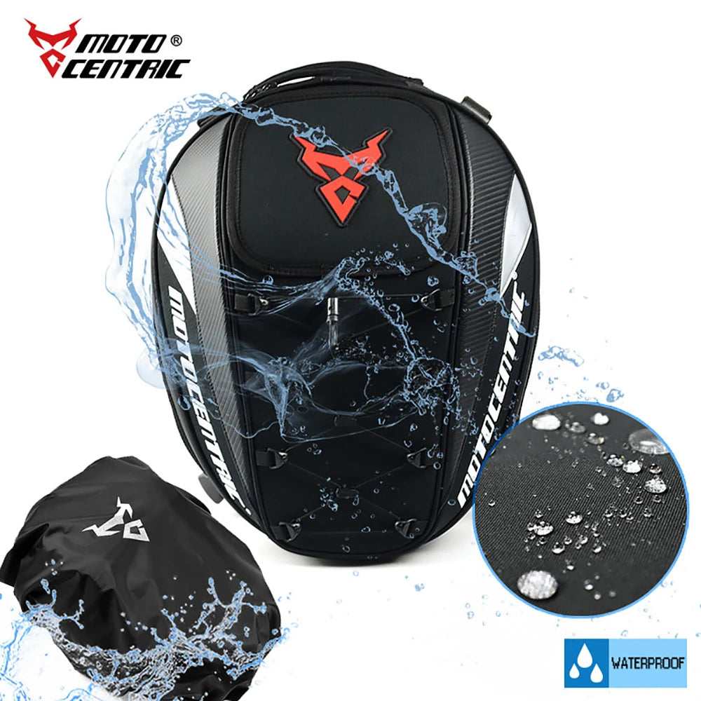 MOTOCENTRIC Waterproof Large Capacity Motorcycle Back Seat Bag motorcycle tail bag Multifunction Helmet Motocross Backpack