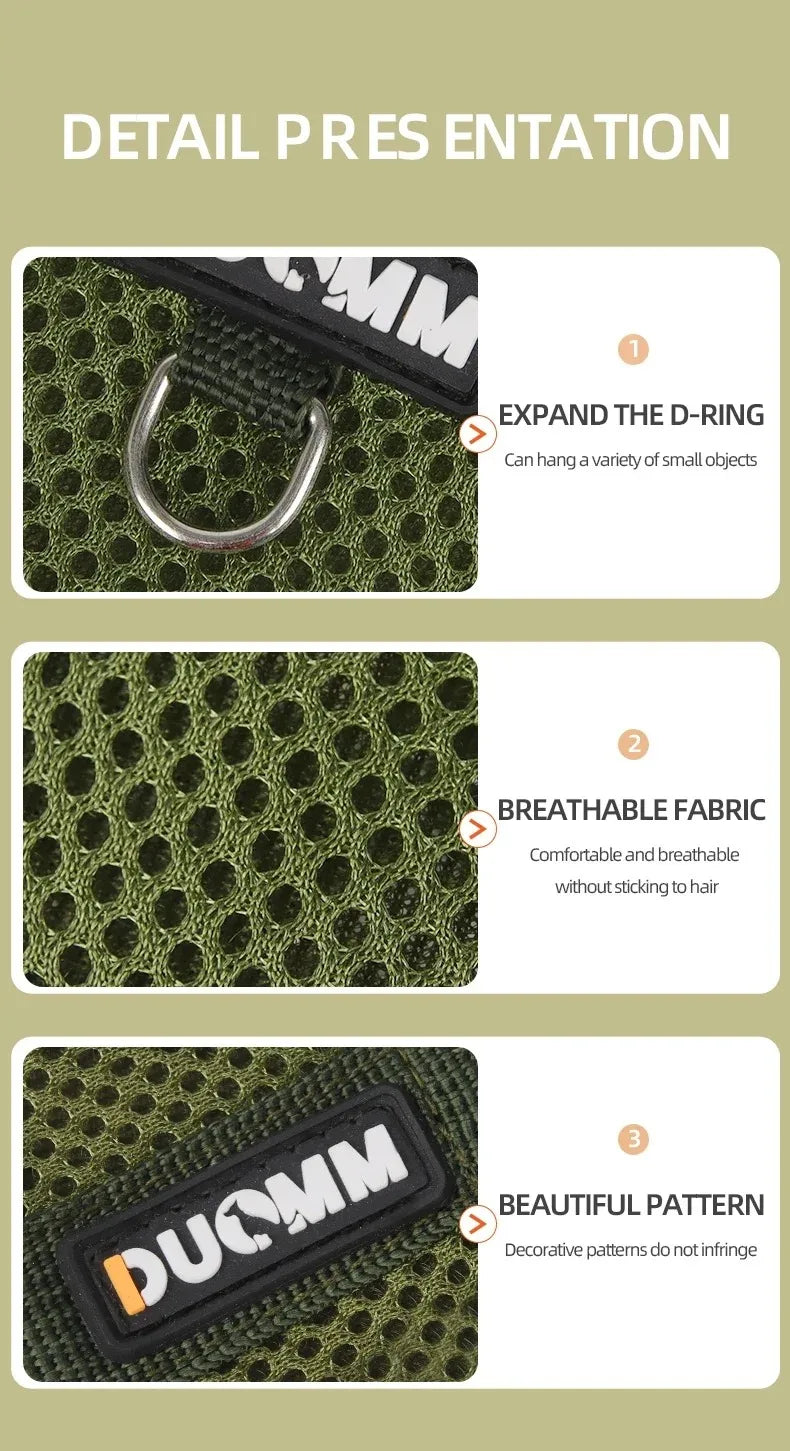 Pet Supplies Chest Strap Collars Dog Harness Collar for Cats Accessories Pets Dogs Products Small Tactical Vest Puppy Leash