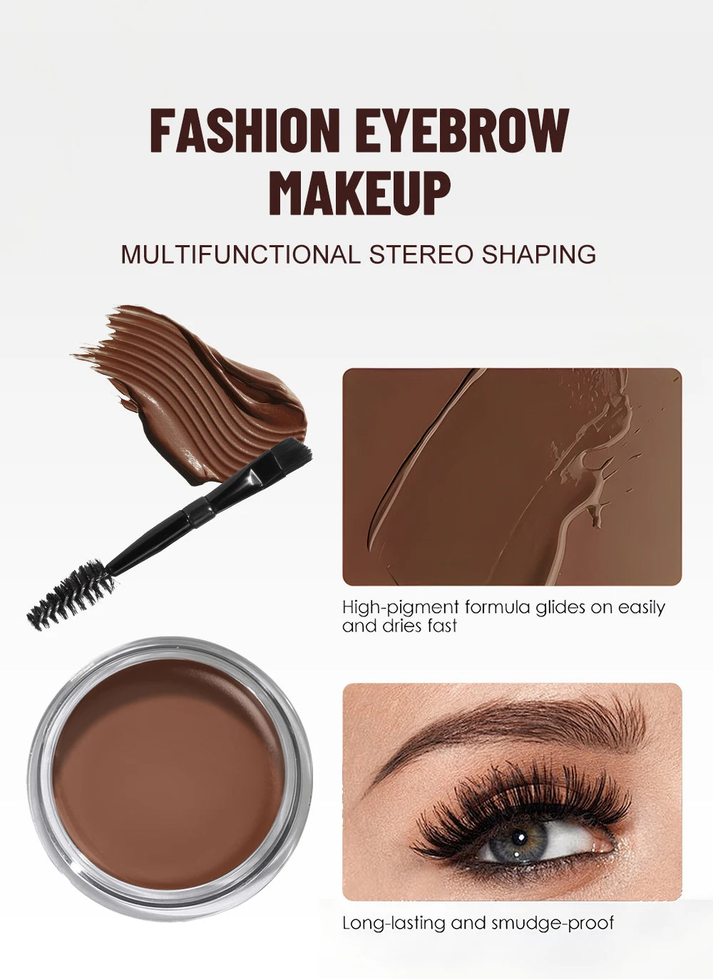 3D Wild Eyebrow Gel Wax Brow Styling Soap Tint Eyebrows Enhancers Brows White Brown Makeup Black Cosmetic Tool Makeup