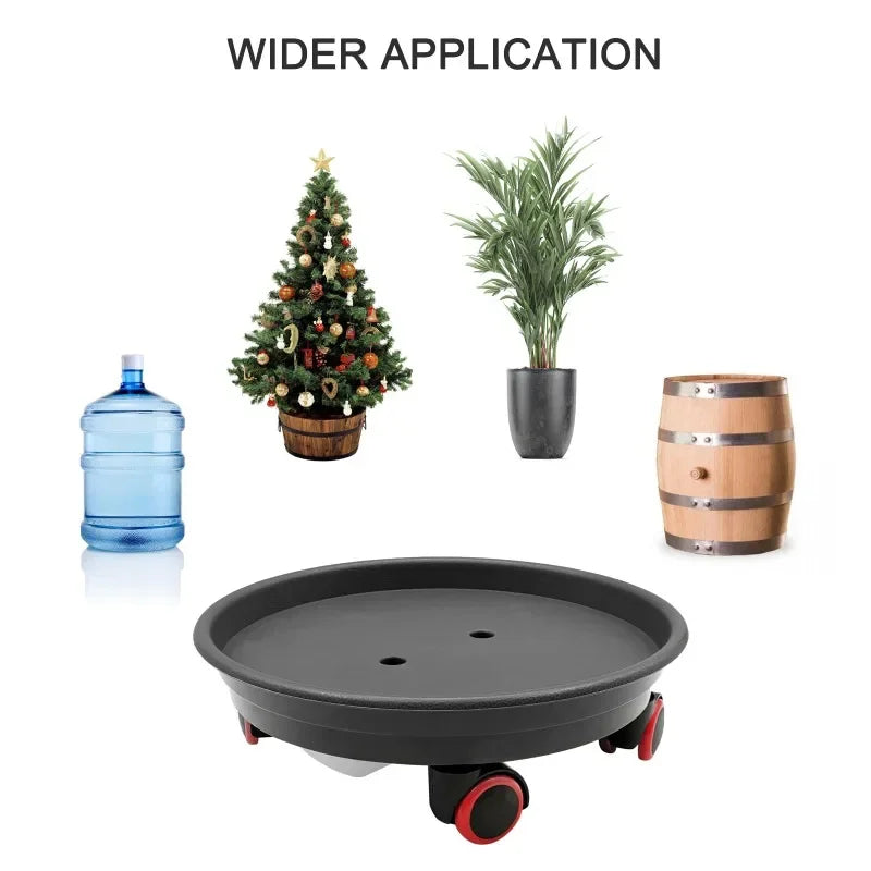 1pc Plant Caddy with Wheels 11.8" Plant Stand Heavy Duty Plant Dolly with Water Container