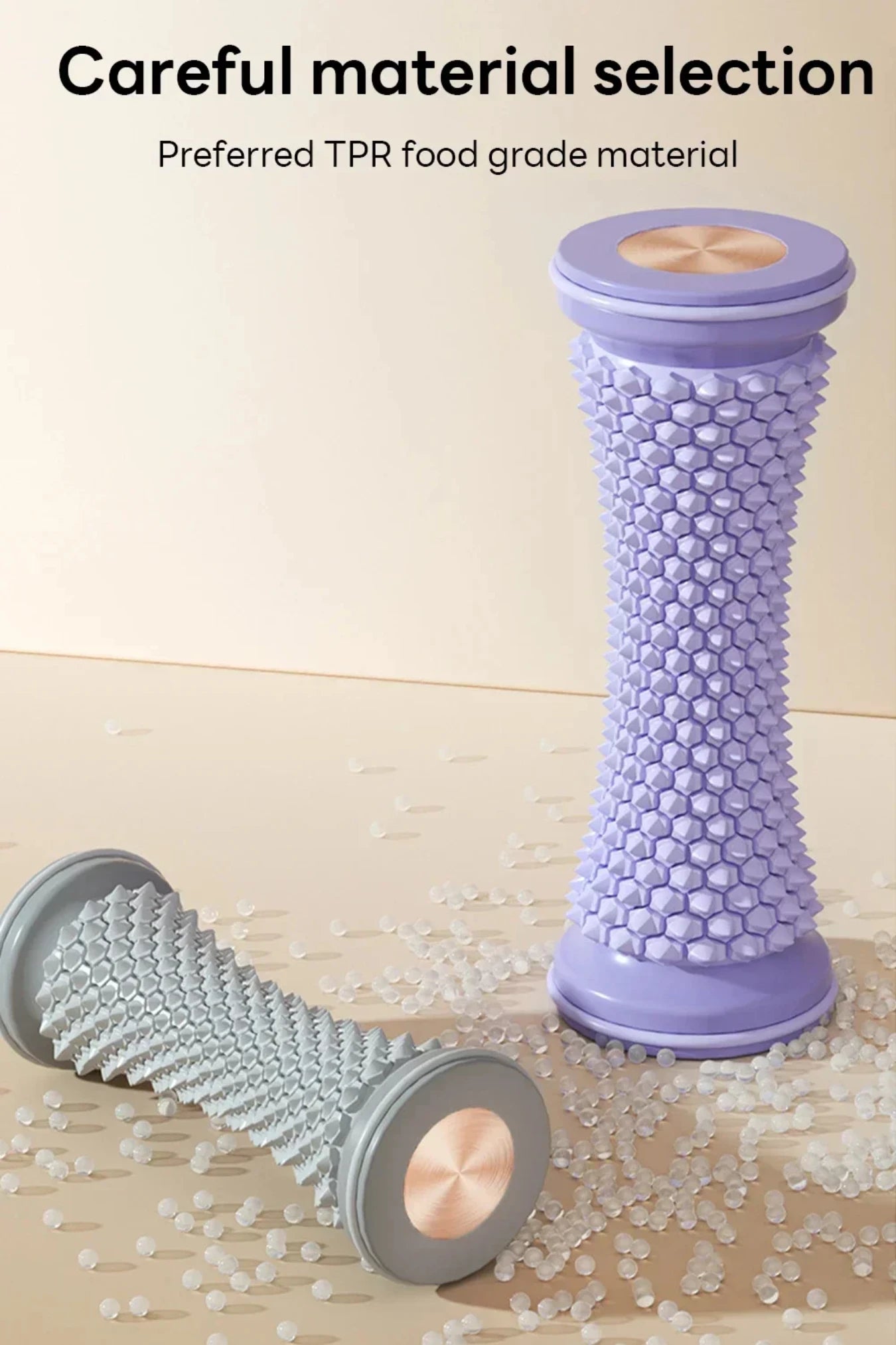 Foot Massager Massage Roller Yoga Massage Ball Plantar Fascia Roller Muscle Relaxation Care Plastic Manual Foot Massager