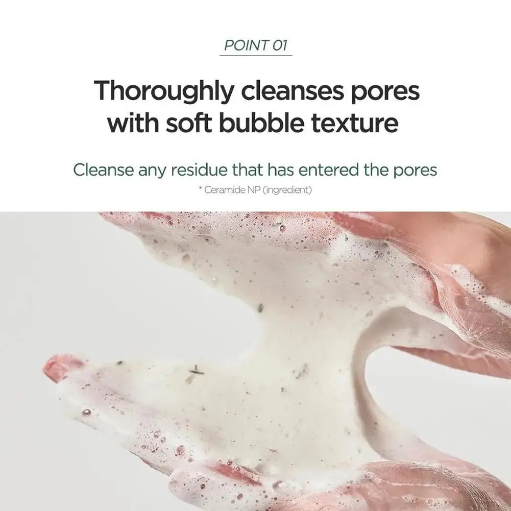 150ml Korean Deep Cleansing Cleanser Deep Cleansing Pores Moisturizing Refreshing Oil Control Cleanser Foam Skin Care Product