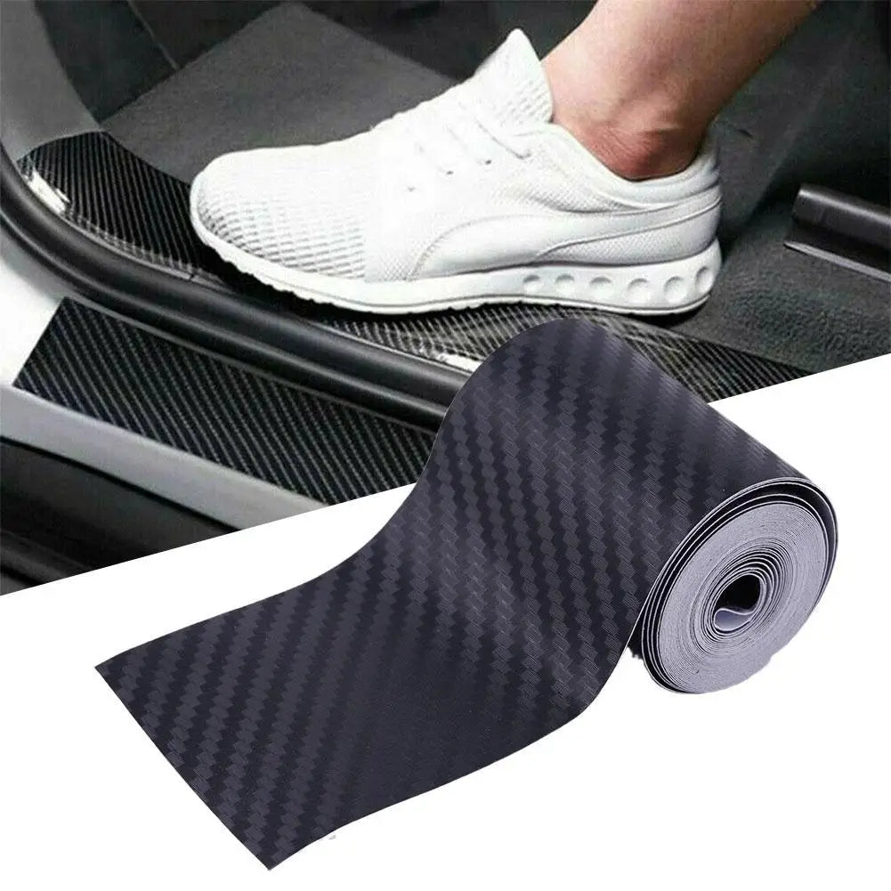 1/2/3PCS Nano Carbon Fiber Car Tape Car Door Edge Guards Side Mirror Anti-Scratch Collision Strip Waterproof Protector Film Tape