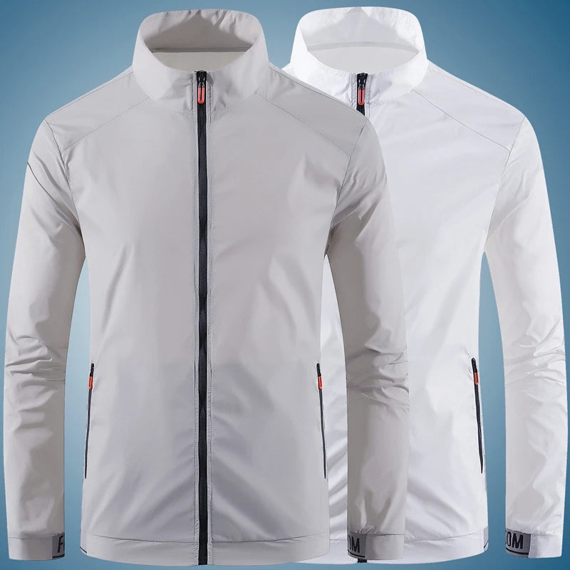 Sunscreen Coats Men's Breathable Sports Waterproof Jacket Summer UV Protection Outdoor Fishing Skin Clothing