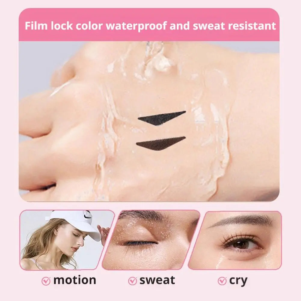 Black Brown Integrated Eyeliner Stamp Precise Outline Signet Eye Liner Extension Stamps Liquid Eyeliner Pen Waterproof Lasting