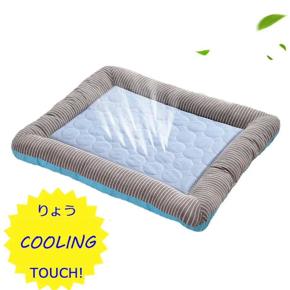 Cooling Pet Bed Cats Accessories Dog Houses and Habitats Accessory Basket Puppy Goods Cushions House Kitten Products Beds